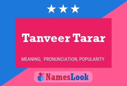 Póster del nombre Tanveer Tarar