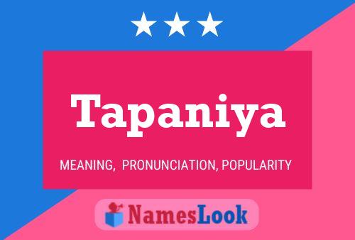 Póster del nombre Tapaniya