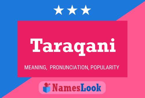 Póster del nombre Taraqani