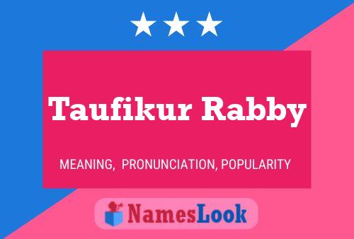 Póster del nombre Taufikur Rabby