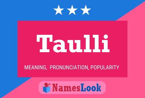 Póster del nombre Taulli