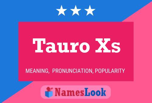 Póster del nombre Tauro Xs