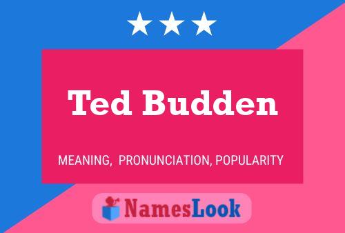 Póster del nombre Ted Budden