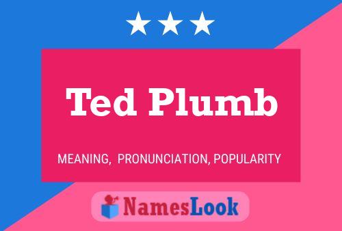 Póster del nombre Ted Plumb