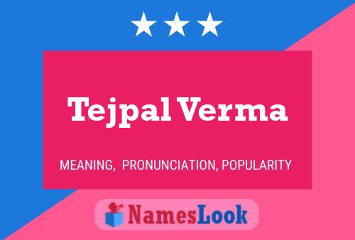 Póster del nombre Tejpal Verma