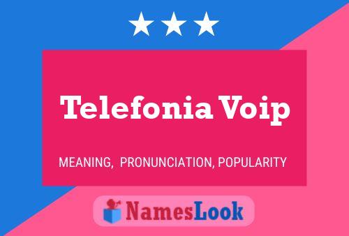 Póster del nombre Telefonia Voip