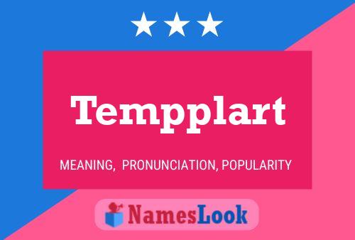 Póster del nombre Tempplart