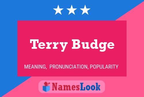 Póster del nombre Terry Budge