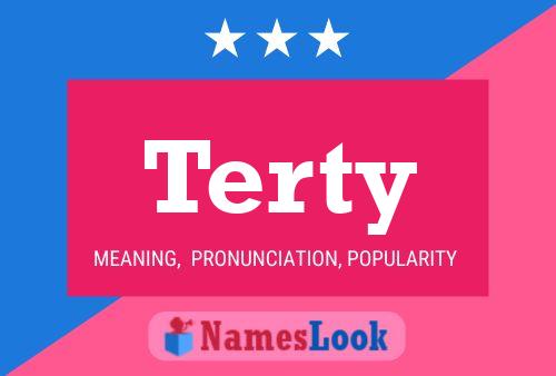 Póster del nombre Terty