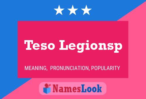 Póster del nombre Teso Legionsp