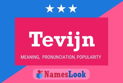 Póster del nombre Tevijn