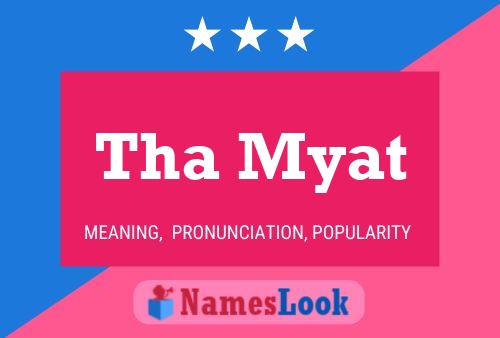 Póster del nombre Tha Myat