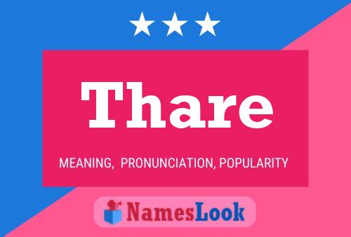 Póster del nombre Thare