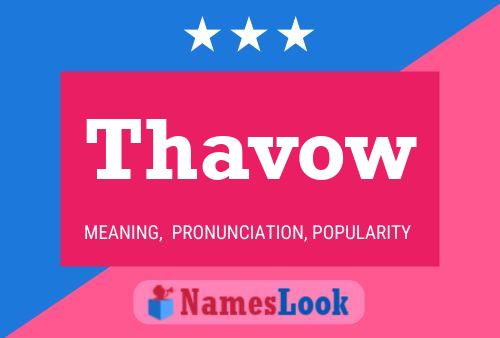 Póster del nombre Thavow