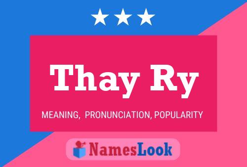 Póster del nombre Thay Ry