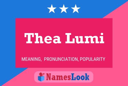 Póster del nombre Thea Lumi