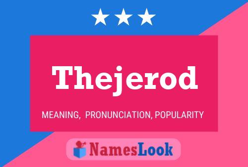 Póster del nombre Thejerod