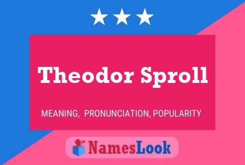 Póster del nombre Theodor Sproll