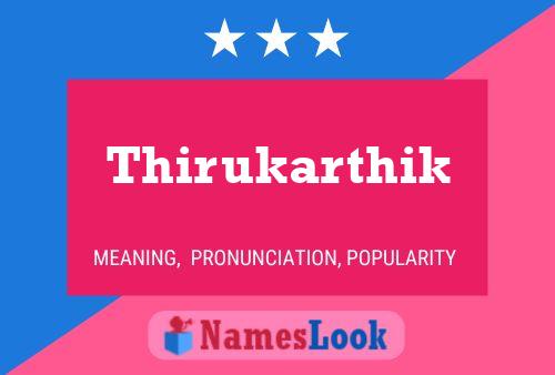 Póster del nombre Thirukarthik