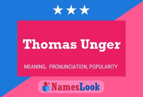 Póster del nombre Thomas Unger