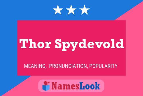 Póster del nombre Thor Spydevold