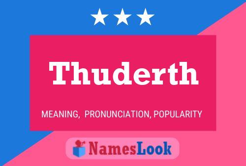 Póster del nombre Thuderth