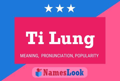 Póster del nombre Ti Lung