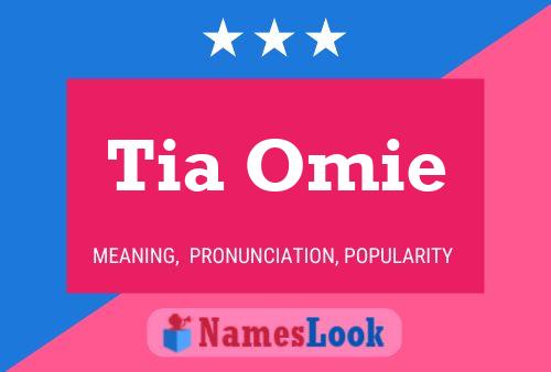 Póster del nombre Tia Omie