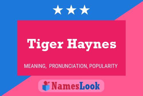 Póster del nombre Tiger Haynes