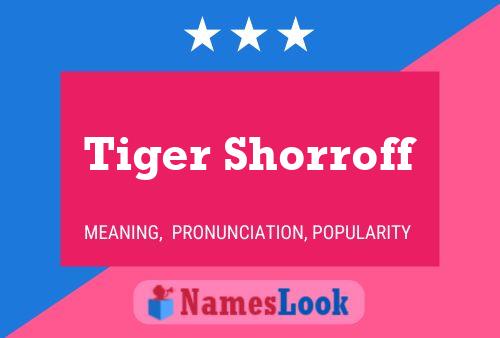 Póster del nombre Tiger Shorroff