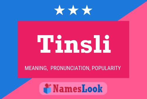 Póster del nombre Tinsli