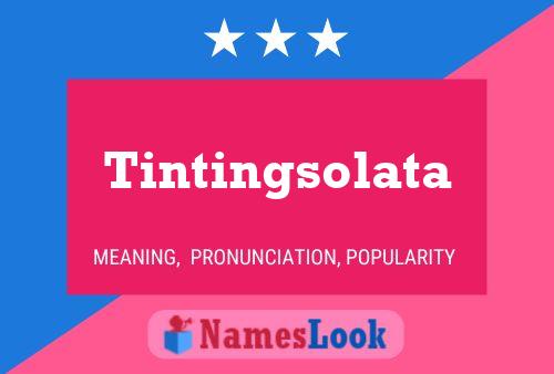 Póster del nombre Tintingsolata