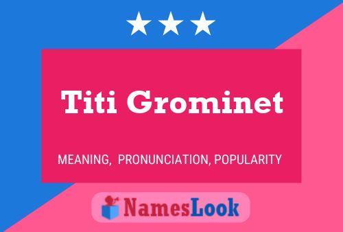 Póster del nombre Titi Grominet