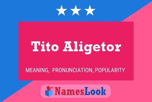 Póster del nombre Tito Aligetor