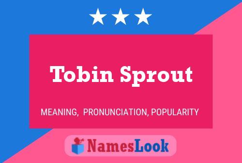 Póster del nombre Tobin Sprout