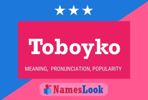 Póster del nombre Toboyko