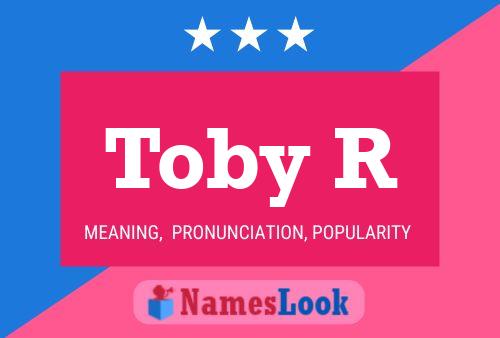 Póster del nombre Toby R