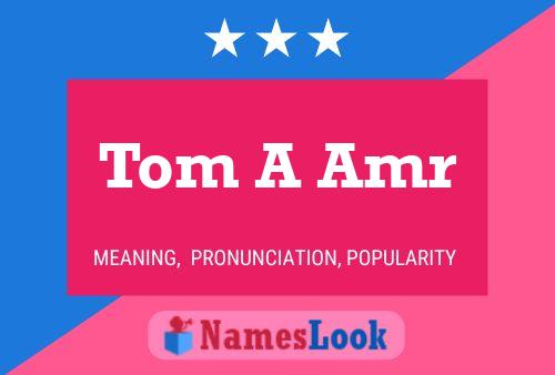 Póster del nombre Tom A Amr