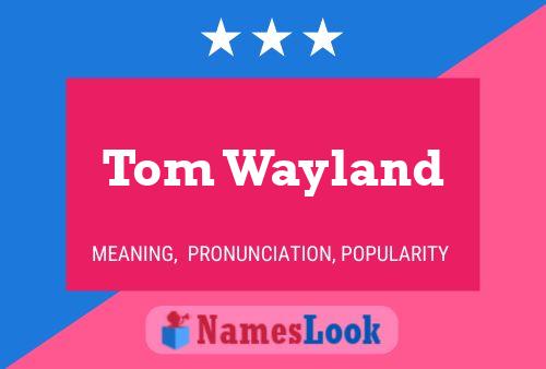 Póster del nombre Tom Wayland