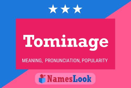 Póster del nombre Tominage