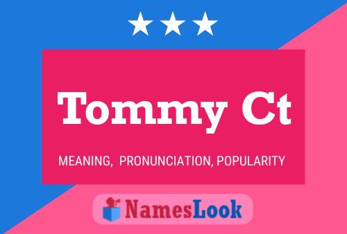 Póster del nombre Tommy Ct