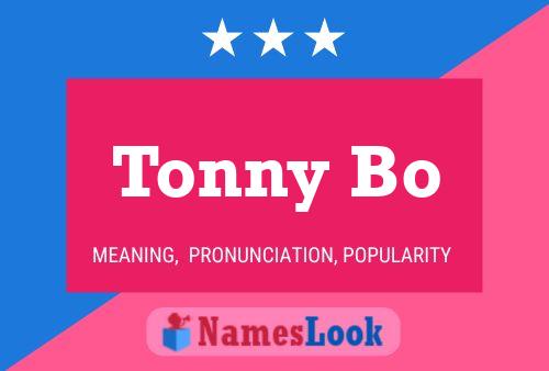 Póster del nombre Tonny Bo