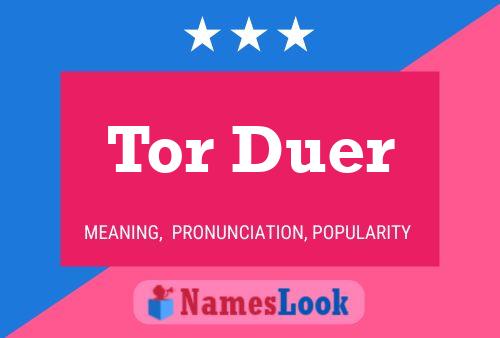 Póster del nombre Tor Duer