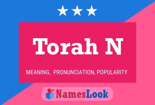 Póster del nombre Torah N