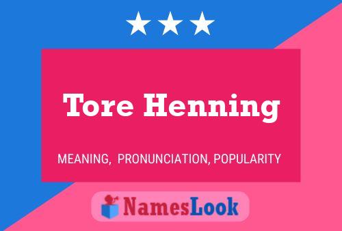 Póster del nombre Tore Henning