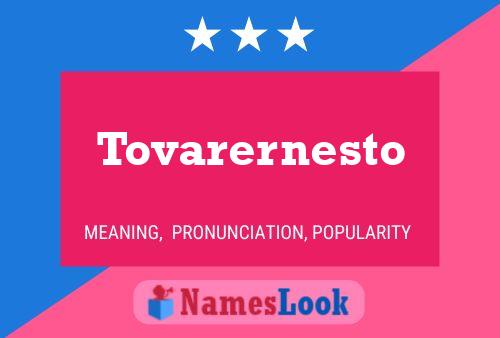 Póster del nombre Tovarernesto