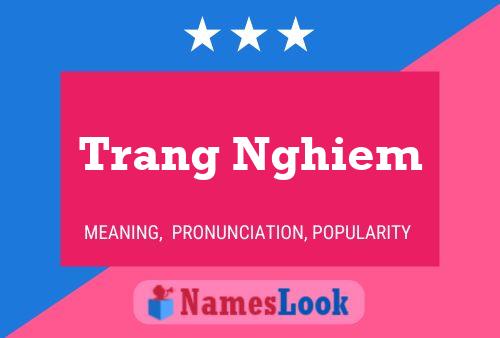 Póster del nombre Trang Nghiem