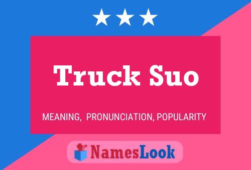 Póster del nombre Truck Suo