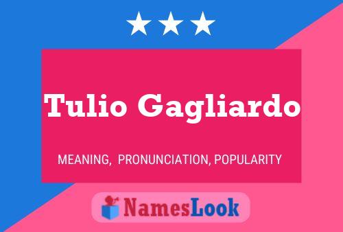 Póster del nombre Tulio Gagliardo