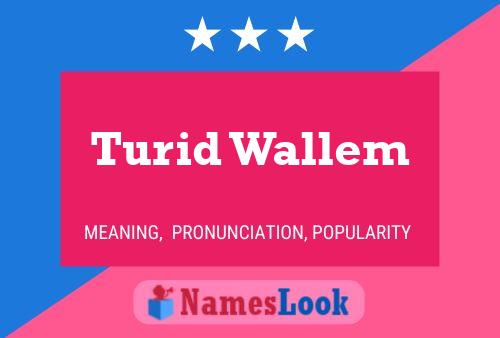 Póster del nombre Turid Wallem